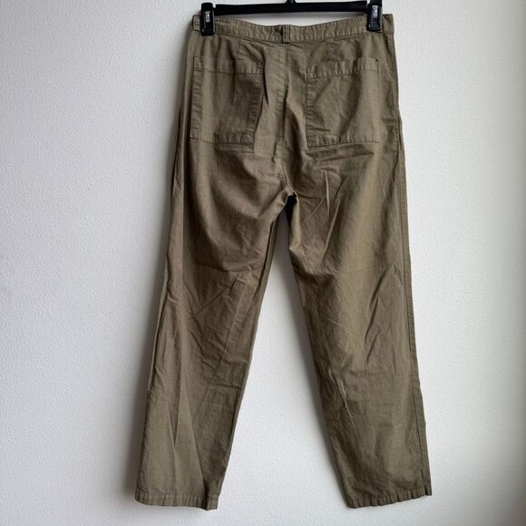 Prairie Underground Lagenlook Green 100% Organic Cotton Pant Womens Size Medium - Picture 3 of 8